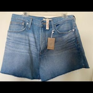 Madewell High rise the Perfect Jean Short